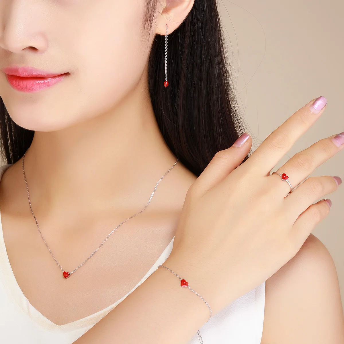 Jiayiqi DIY 100% 925 серебряный браслет Дамская мода подарок на день Святого Валентина