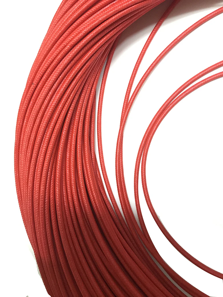 Фото 10 метров UL3122 16AWG оплетка из стекловолокна с электрической проволокой силиконовый 10 метров UL3122 16AWG оплетка из стекловолокна с электрической проволокой силиконовый