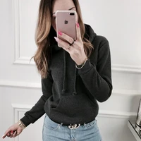s xl women autumn winter spring long sleeve hoodies pure color womens hoodies pullover blouse tops