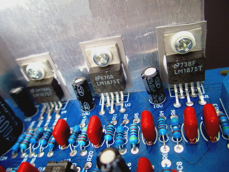 LM1875T + NE5532N 25 Вт * 2 40 компьютерная Колонка настольная 1 канальная Плата усилителя