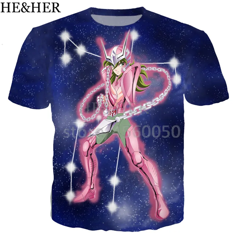 Новые классные Saint Seiya с бронзовой крышкой футболка для мужчин женщин 3d модные принты короткий рукав Уличная повседневное летние топы Корре