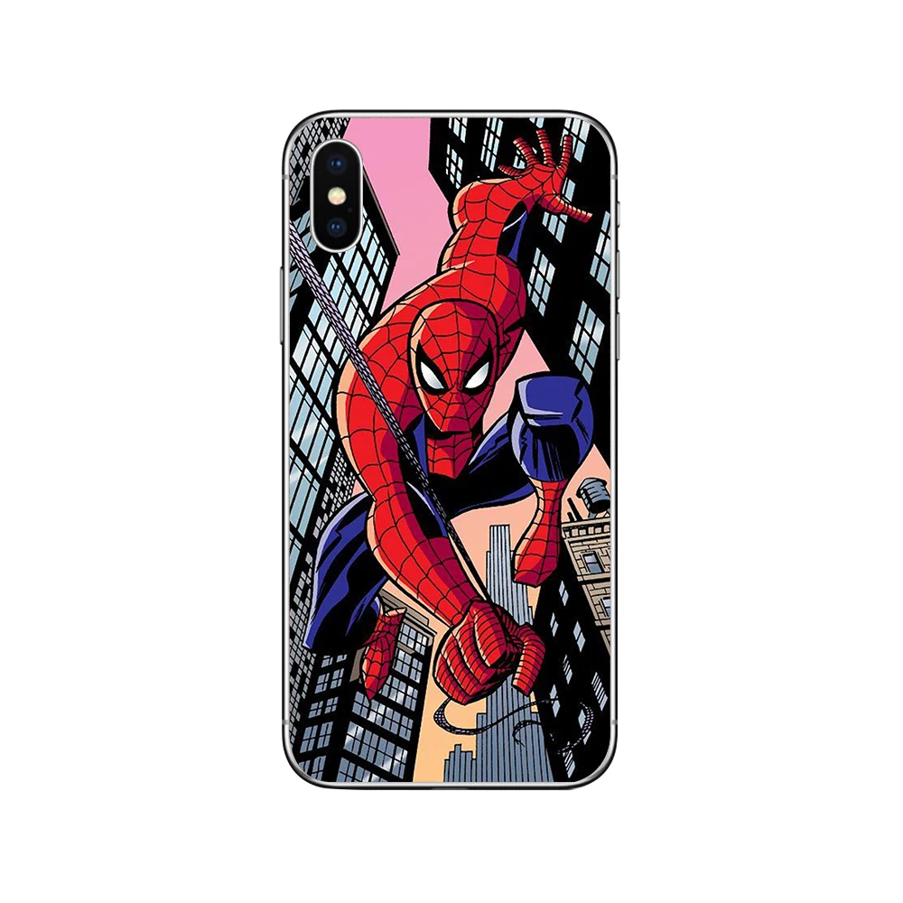 Чехлы для телефонов ciciber Marvel для iPhone 11 Pro Max, чехол для iPhone XR 8 7 6 6S Plus X XS MAX 5S SE, мягкий чехол из ТПУ