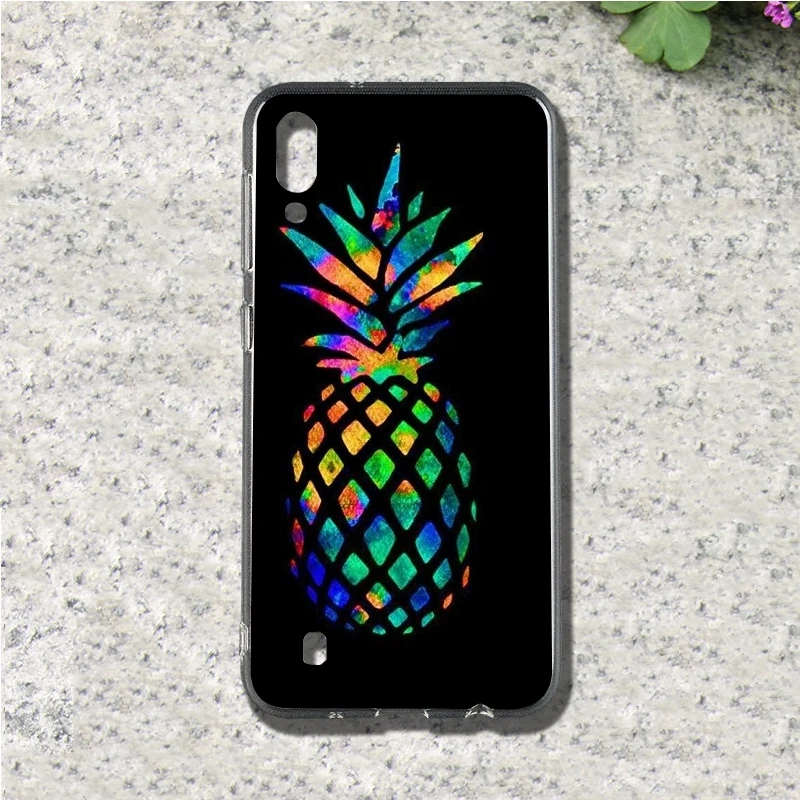 Ананас мягкий TPU мобильный чехол для телефона samsung Galaxy S3 S4 S5 S6 S7 S8 S9 S10 mini edge Plus сзади