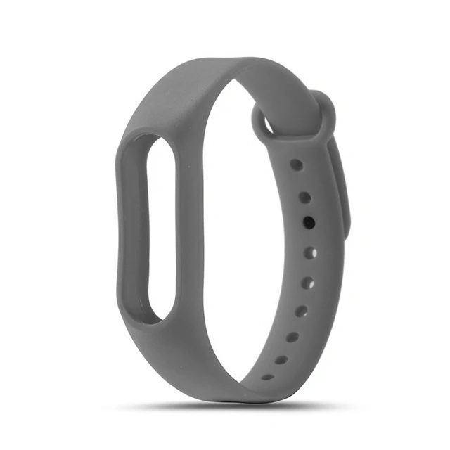 gray Прочный силиконовый ремешок для часов для Xiaomi mi 3 ремешка mi Band 2 ремешка My Xio mi 3 M2 Band2 Band 3 браслет аксессуары для запястья - Цвет: gray