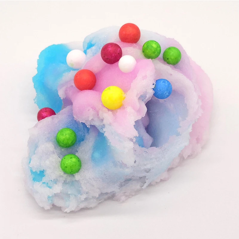newCrystal динамический песок Красочная галактика Облако Пушистая слизь Squishy Putty Stress