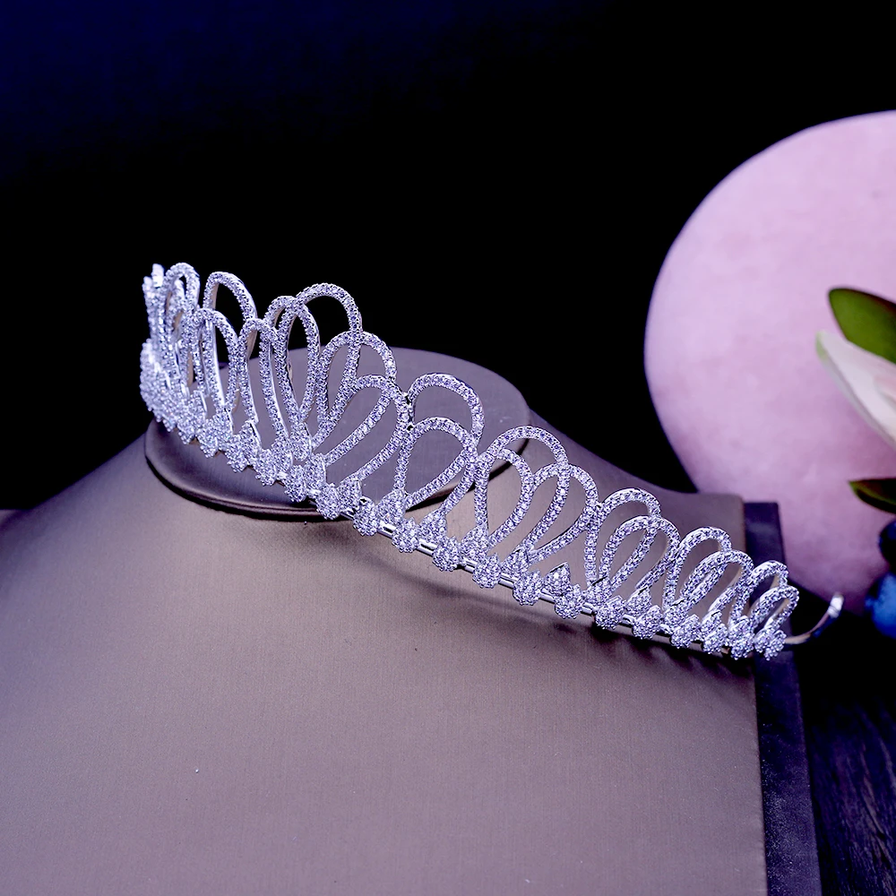 HIBRIDE новый цветочный дизайн головная повязка благородный кубический циркон