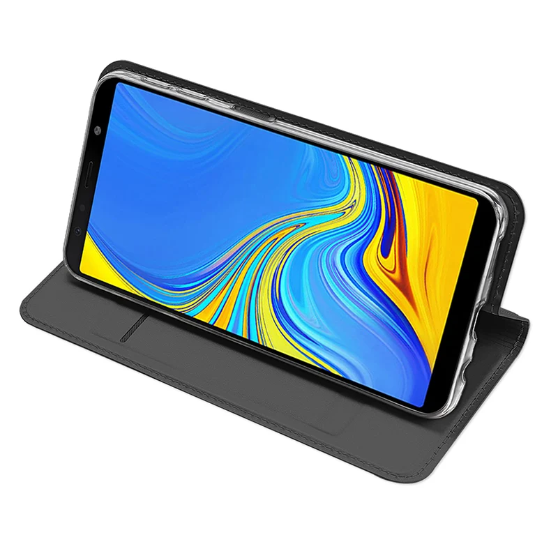 чехол на samsung Galaxy A7 2018 DUX DUCIS для Кожаный Роскошные флип самсунг галакси телефона |