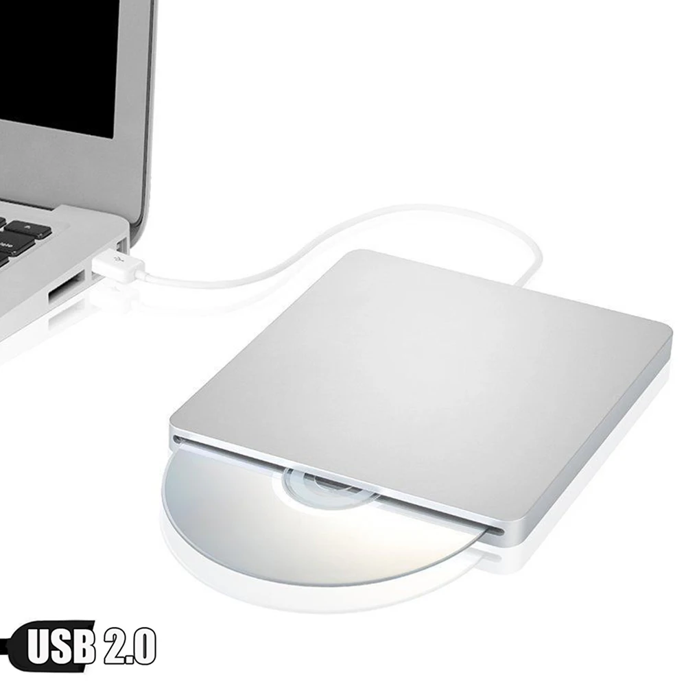 Для Apple Mac Book Pro MacPro MacBookPro компьютер USB 2,0 привод 8X DVD плеер DVD-ROM Combo 24X CD-R горелки внешний тонкий привод