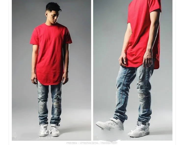 201 S/S, Мужская удлиненная футболка Kanye West, хлопок, Swag, мужские футболки, скейтборд, футболка, одноцветная, Футболка мужская хип-хоп, футболки, топы, Kpop