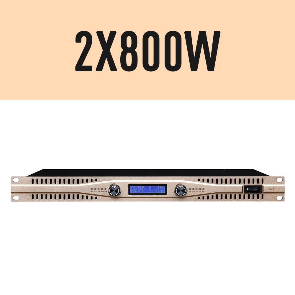 2x800W Champagnegold Реальная мощность! Класс D++ модуль профессиональный сценический усилитель мощности усилитель высокой мощности 2x600 Вт/2X800 Вт - Цвет: 2x800W Champagnegold