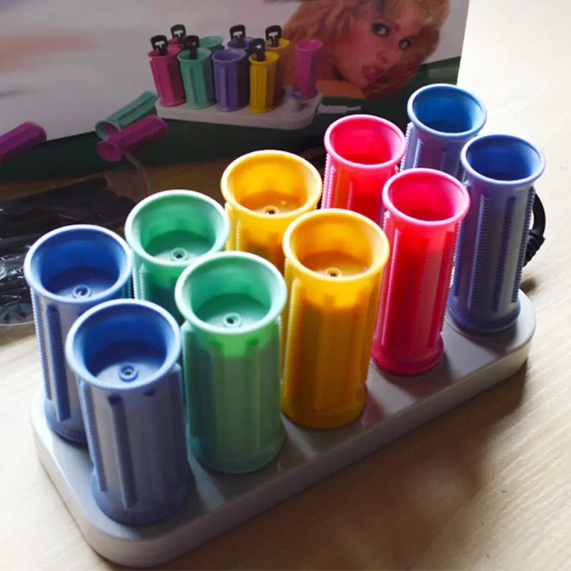 10 Pcs/Set Electric Magic Hair Curler Rollers Dry/Wet Bendy Roller Sticks Set Salon Styling Tools Hot Mdf | Красота и здоровье