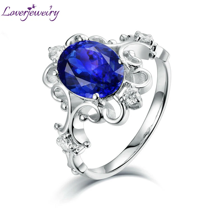 Женское свадебное кольцо LOVERJEWELRY из настоящего белого золота 14 к 585 пробы с