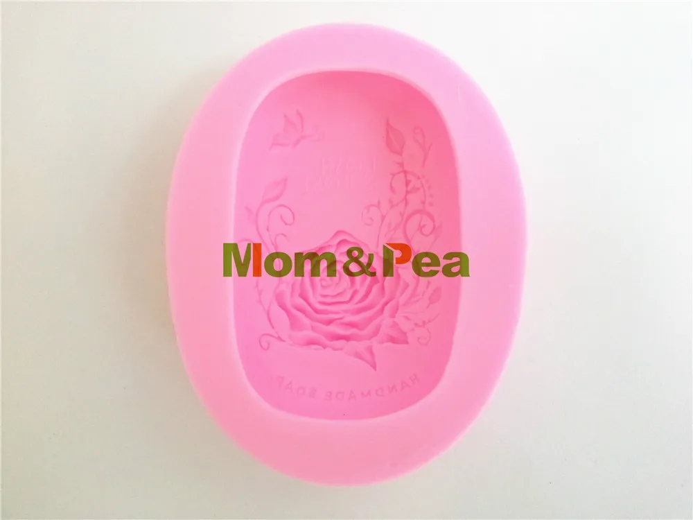 0341 бесплатная доставка силиконовая форма для мыла Mom & Pea Love Rose украшение торта 3D