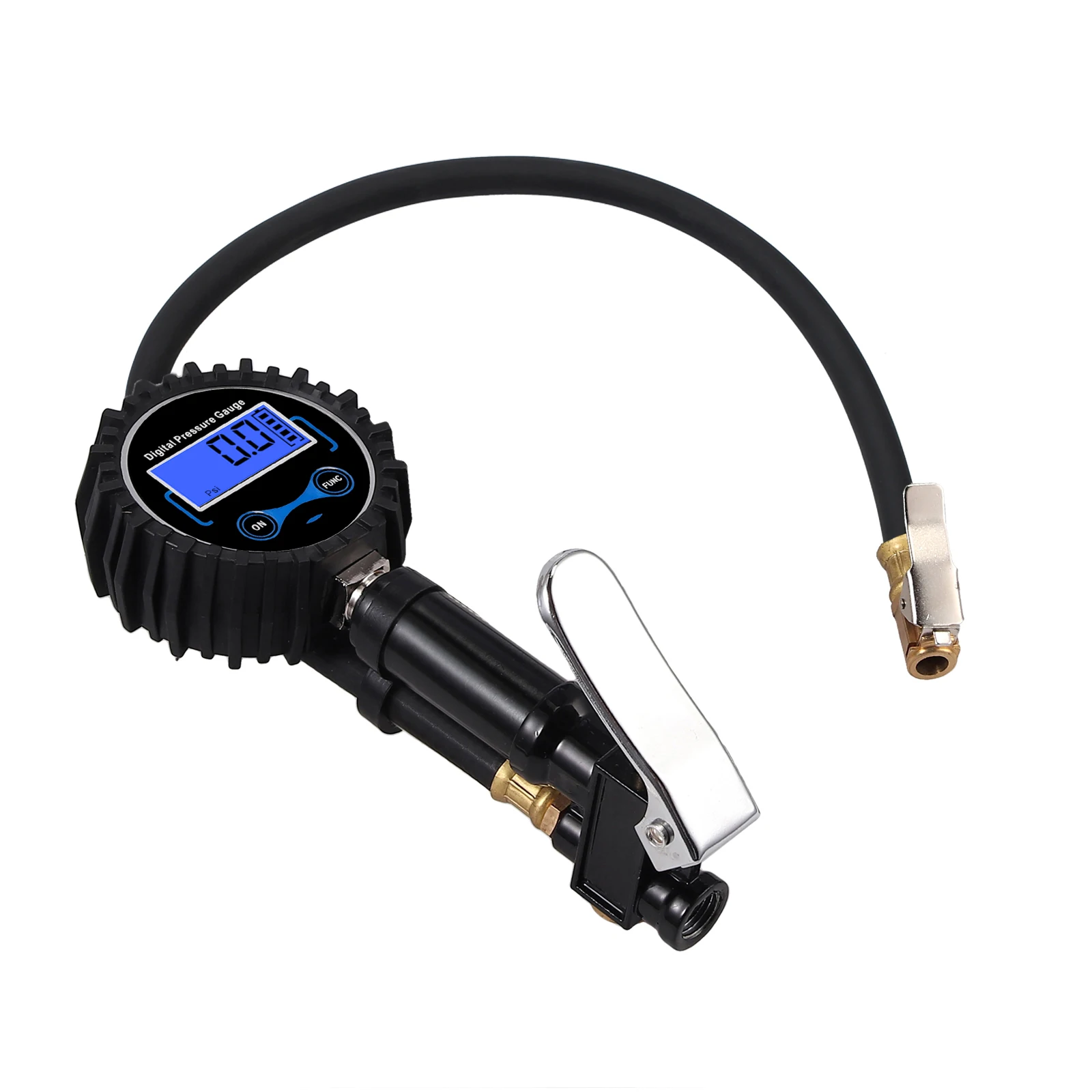Neoteck 0-200psi датчик давления в шинах с 4 колпачки клапана для шин резиновый шланг США