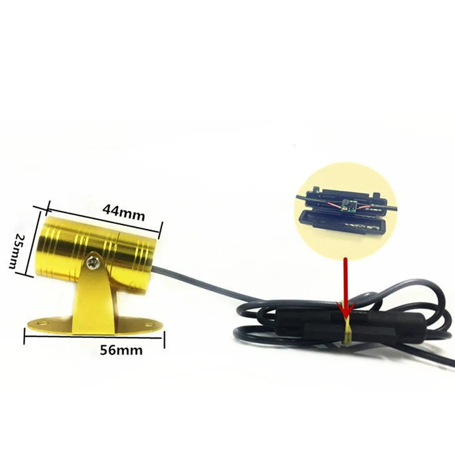 Новый 3D Темная ночь мотоцикл Ghost Rider череп логотип Тень лазерный проектор свет|light