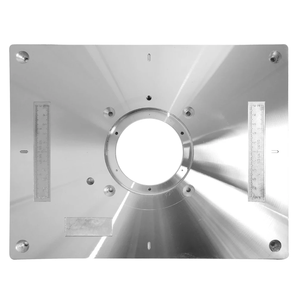 Multifunctional Aluminum Alloy Router Table Insert Plate Trimmer Engraving Machine Tool Woodworking Bench |
