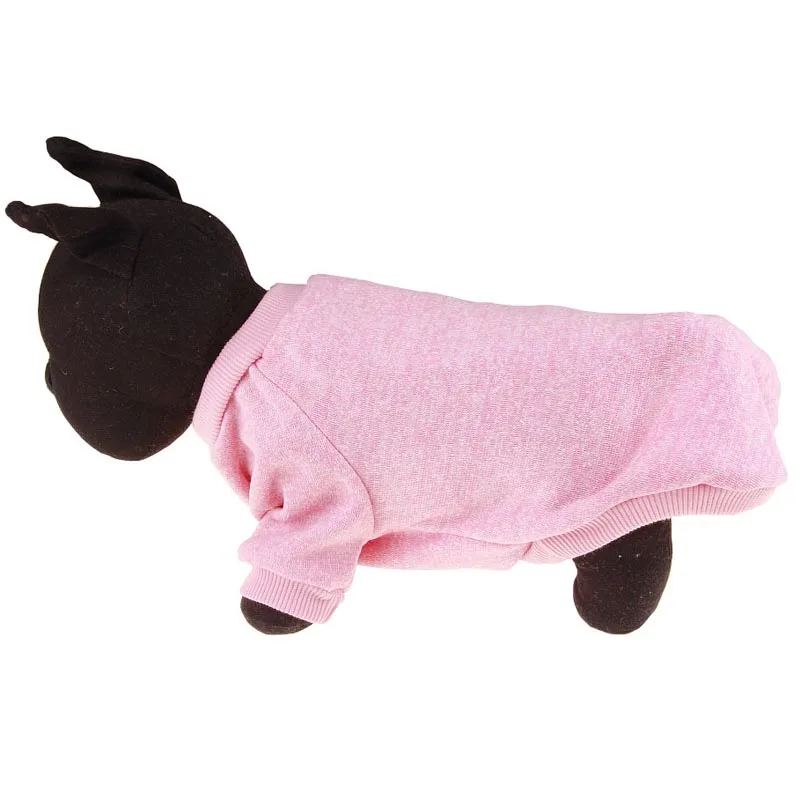 pink XS-2XL, зимняя теплая одежда для собак, куртка для щенков, пальто, Мягкие Рубашки для собак, Однотонный свитер со щенком для чихуахуа, йоркца, 15 - Цвет: pink