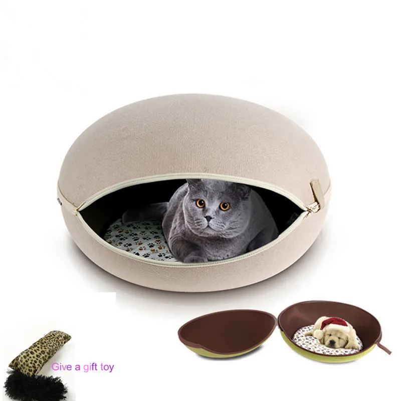 Роскошная кровать для домашних животных в форме яйца маленьких и средних собак