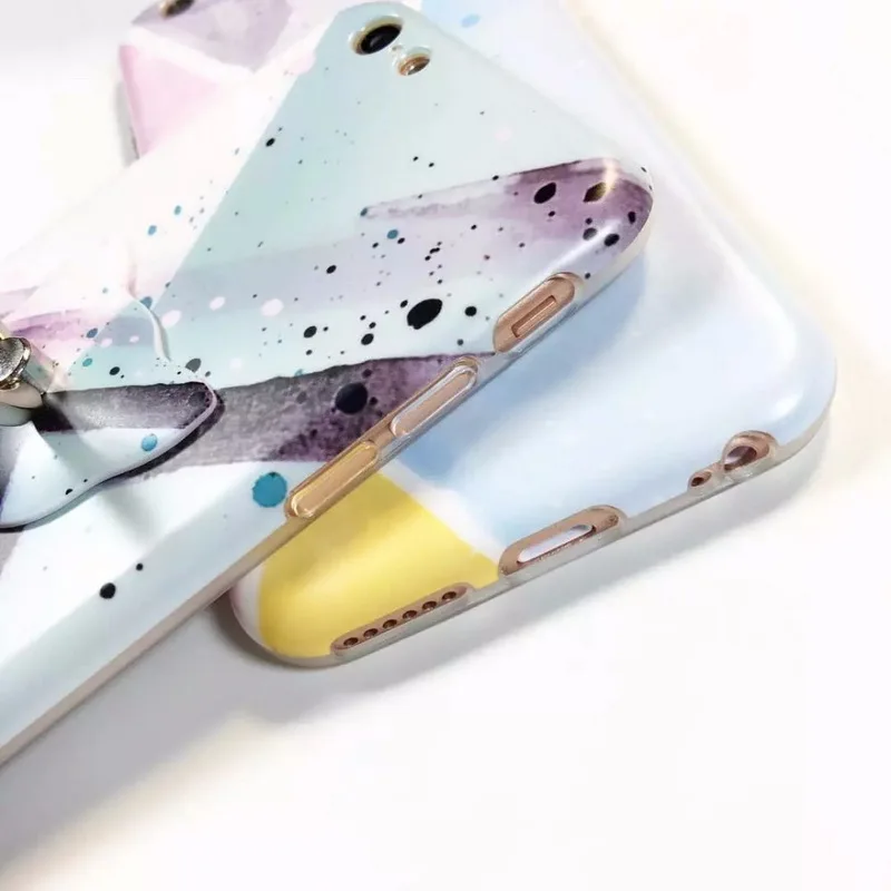 Banjolu кольцо держатель телефона чехол для iPhone X 8 7 6 6s плюс Пастель голубой розовый