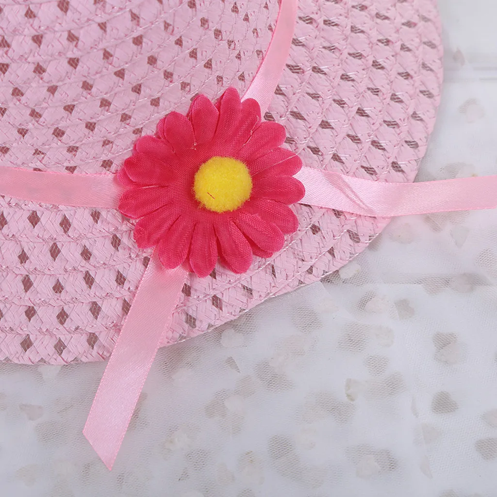 SAGACE хлопковая детская шапка летняя разноцветная милая шляпка от солнца с цветком