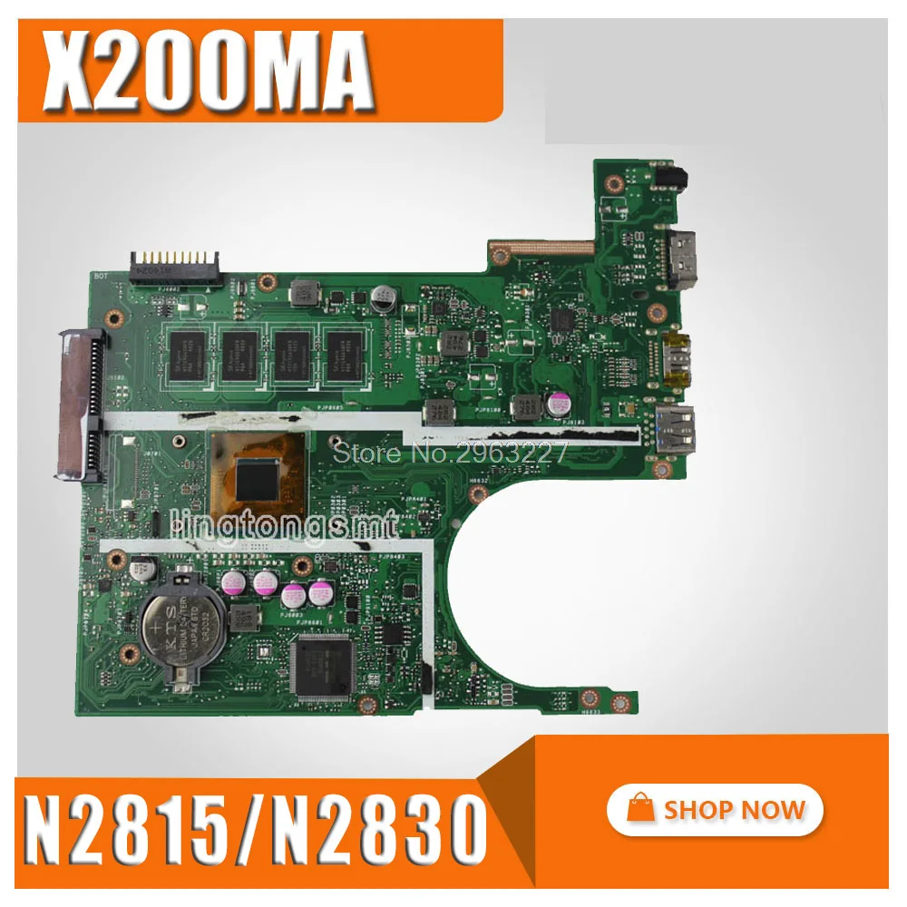 X200MA материнская плата N2815/N2830 REV2.1 2G память для ASUS X200M материнская плата для ноутбука X200MA материнская плата X200MA материнская плата