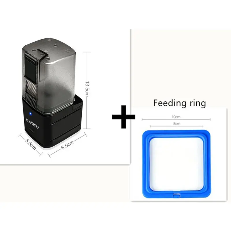 wifi feeder and ring Беспроводной пульт дистанционного управления, устройство для Кормления Рыбы, еды, автоматический таймер для кормления, регулируемый для аквариума, для кормления домашних животных - Цвет: wifi feeder and ring