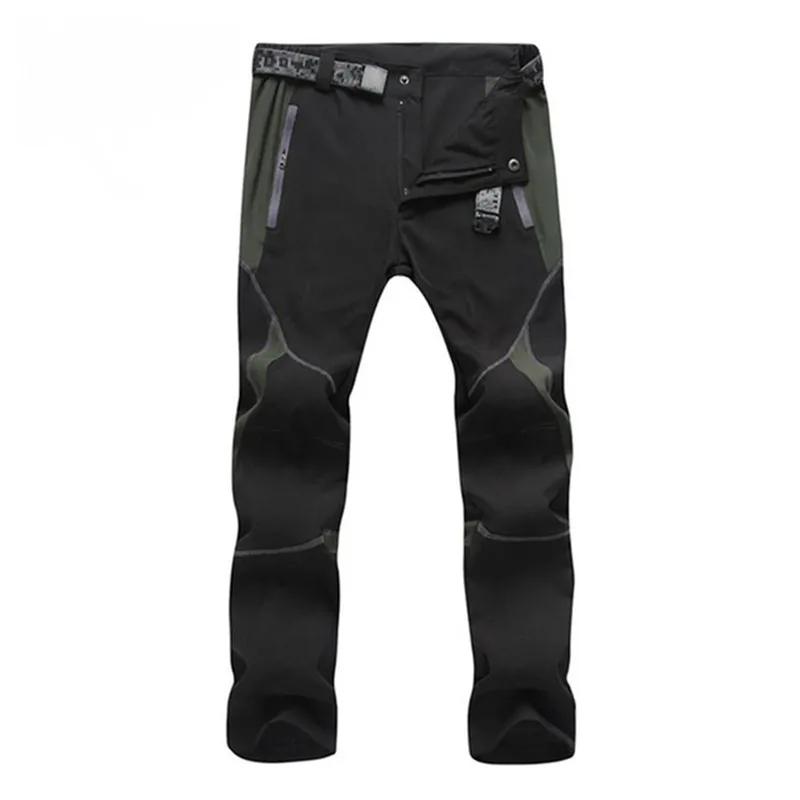 Black Gray Line WindTaste мужские и женские походные брюки летние быстросохнущие дышащие брюки водонепроницаемые уличные треккинговые мужские женские эластичные брюки KA036 - Цвет: Black Gray Line
