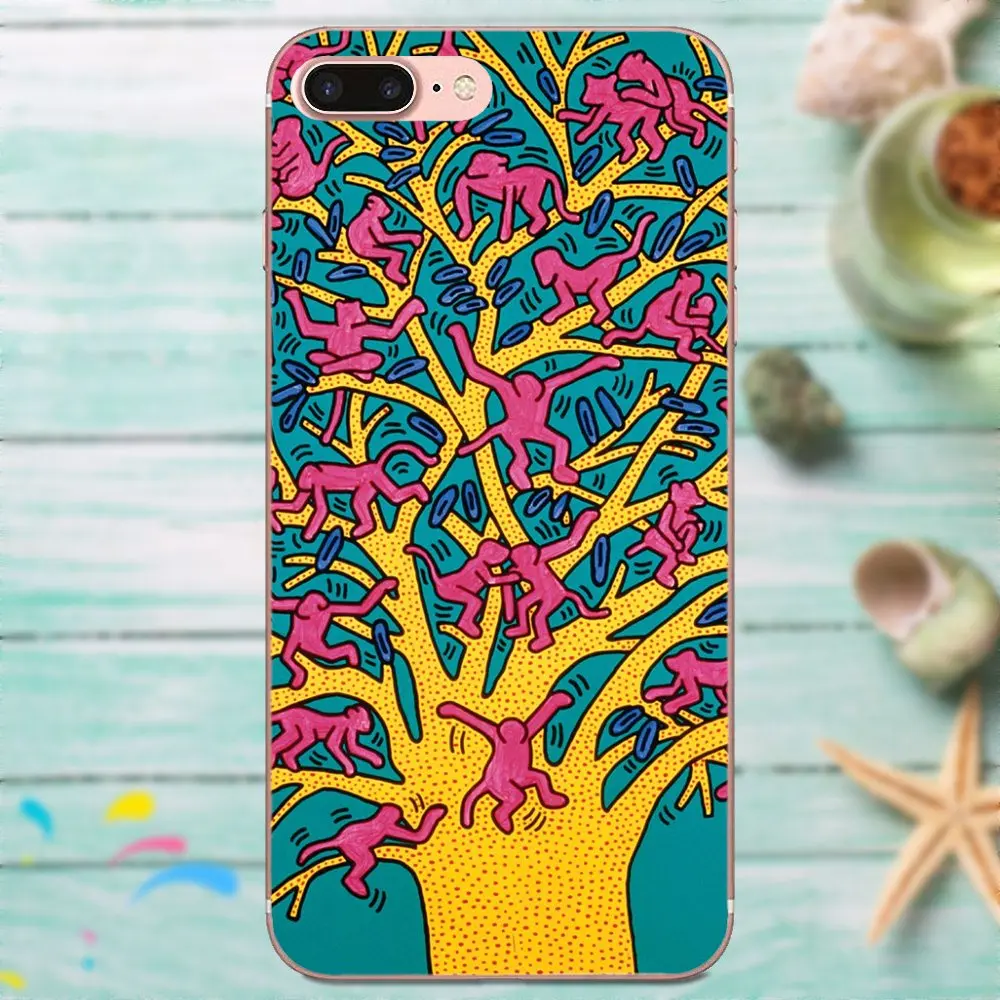 Мягкие чехлы для телефонов Keith Haring Art Для Galaxy Alpha Core Note 2 3 4 S2 A10 A20 A20E A30 A40 A50 A60 A70 M10 M20