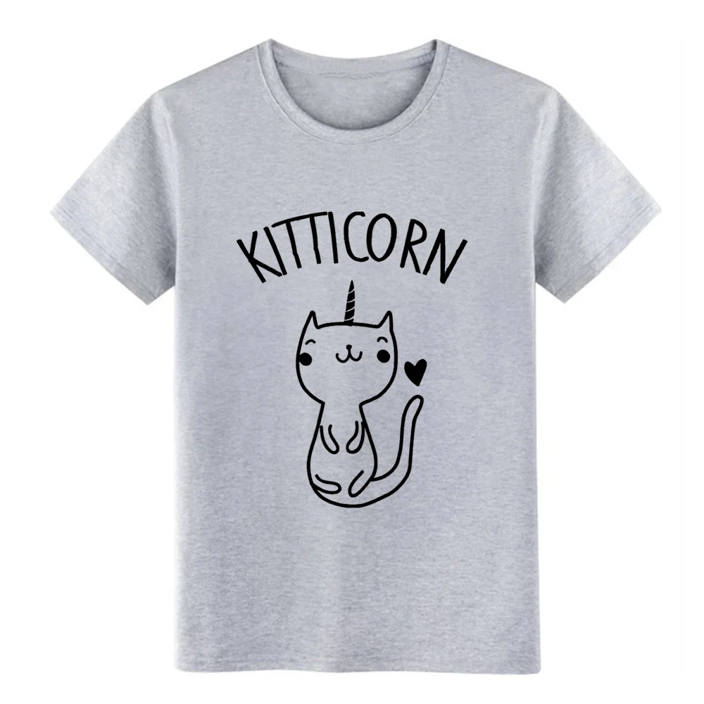 Подарок с котом идея kitticorn kitty котенок футболка для мужчин и женщин Мужская