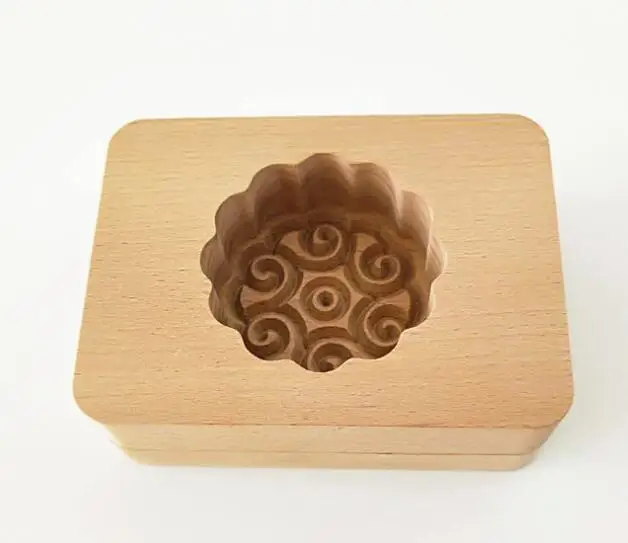 4 стиля Wwooden двухслойная форма для бисквита лунного торта Кондитерские DIY формы ручной работы мыло печенье Украшение для лунного пряника