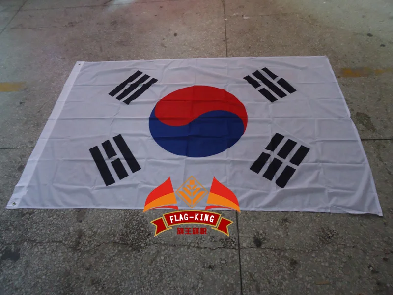 

Korea national flag,100% polyster,120*180CM,Anti-UV,Digital Printing,flag king,Korea country banner