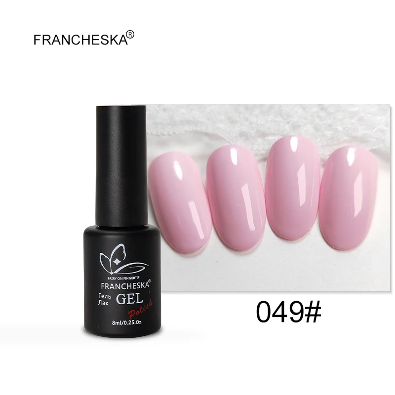 8ml UV gel 049 Francheska 15 мл грунтовка для ногтей воздушная Сухая вода натуральная грунтовка основа грунтовка гель инструменты для дизайна ногтей Акриловые наконечники 8 мл Акция УФ-гель для ногтей - Цвет: 8ml UV gel 049