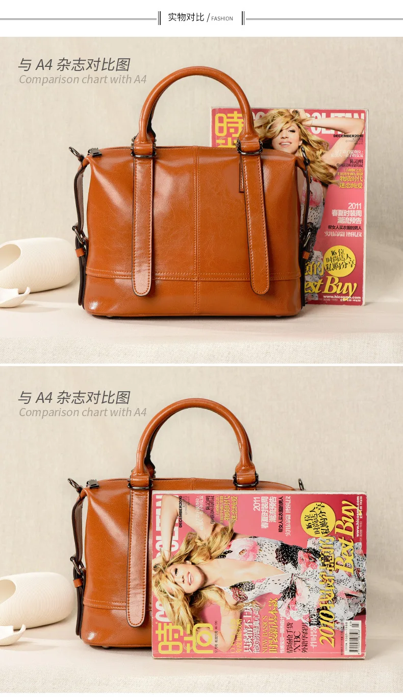 Классическая женская кожаная сумка тоут розового цвета с верхними ручками