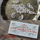 Luyou DIY европейская рельефная кружевная форма для мастики формы для торта Форма для шоколада для кухни выпечки силиконовые украшения FM1194