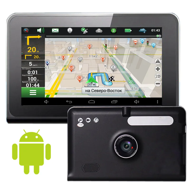 Новый Android 7 дюймовый автомобильный gps навигации видеорегистратор Регистраторы