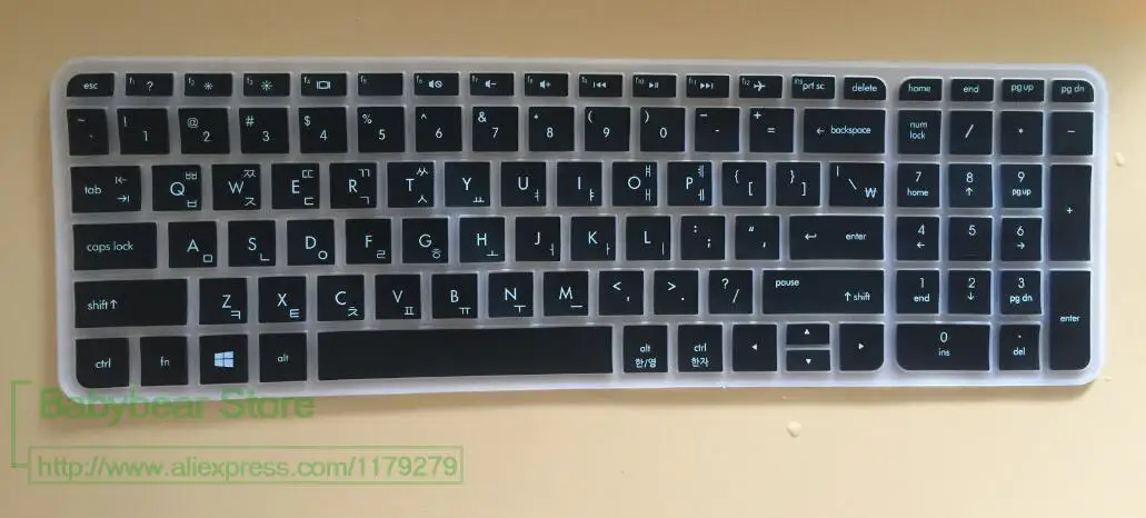 Для HP Pavilion ENVY 15 OMEN 17 игровой ноутбук ab ** tx ac серия корейский дюймов силиконовый