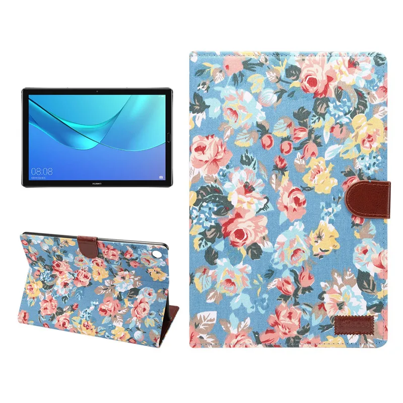 Умный чехол для Huawei MediaPad M5 10 8 Pro подставка + ручка планшета из искусственной кожи с