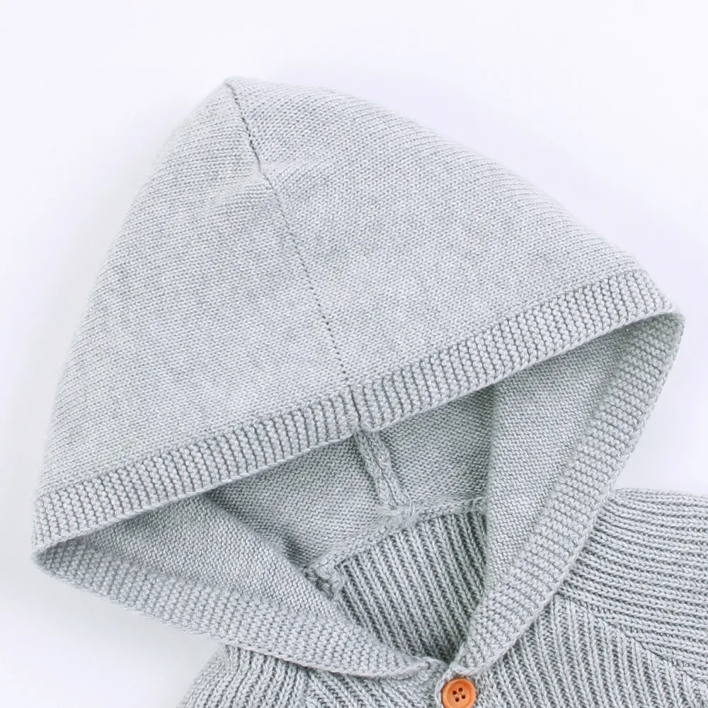 Одежда для новорожденных 2019 весенние комбинезоны с капюшоном и длинными