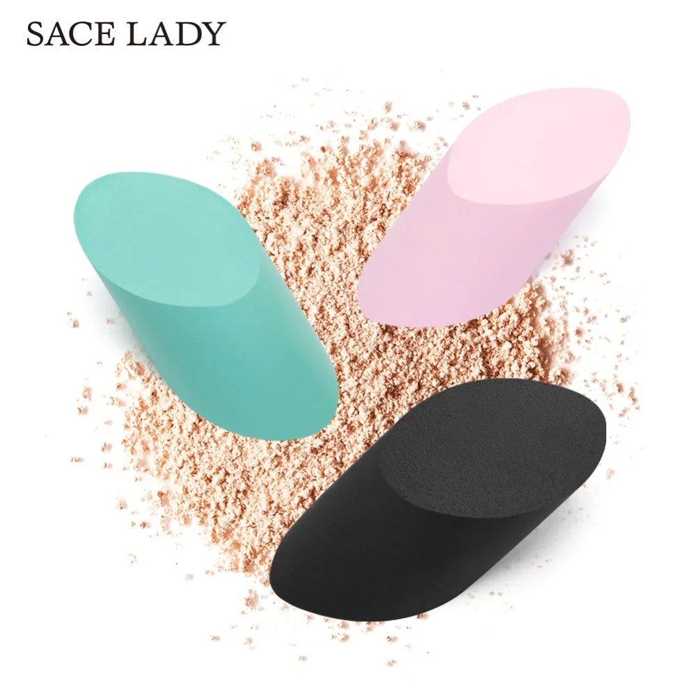 Sace Lady Ellipse Blender Sponge Soft Makeup Professional Cosmetic Puff Face Foundation Make Up Tool For Concealer Cream
