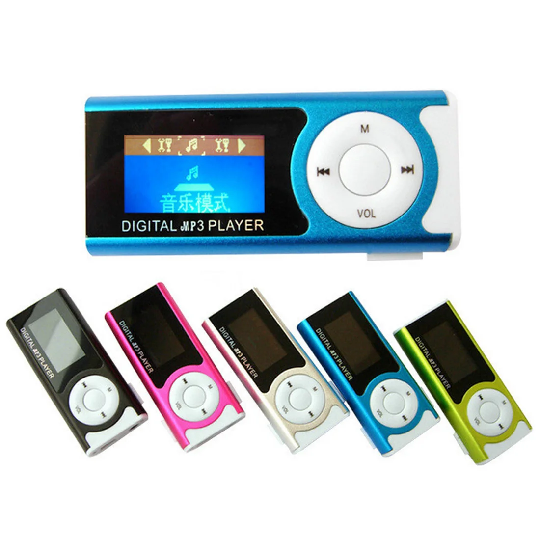 Креативный портативный Mp3 плеер мини USB Клип ЖК-экран MP3 медиаплеер Поддержка 16 Гб Экстра для Micro SD музыкальный плеер Walkman