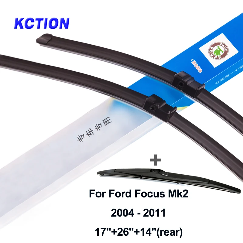 simple packing Щетка стеклоочистителя для Ford Focus 2 MK2 MK3 MK4 ветровое стекло заднего стекла натуральный каучук автомобильные аксессуары 2006 2008 2009 2012 - Цвет: simple packing