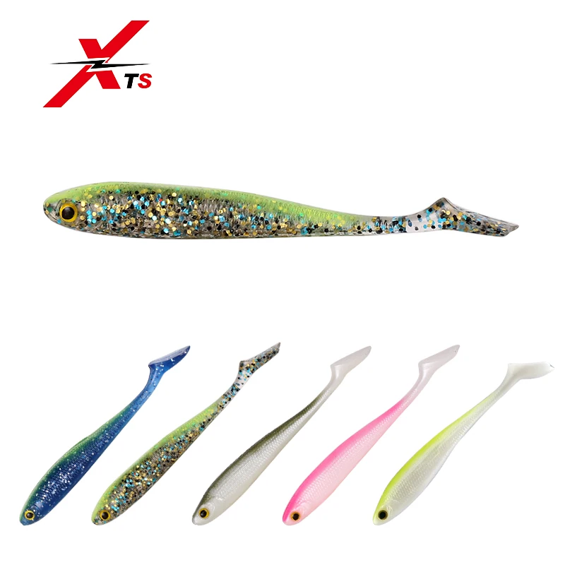 Рыболовная приманка XTS Easy Shiner TPE материал: искусственный мягкий червь Т образный