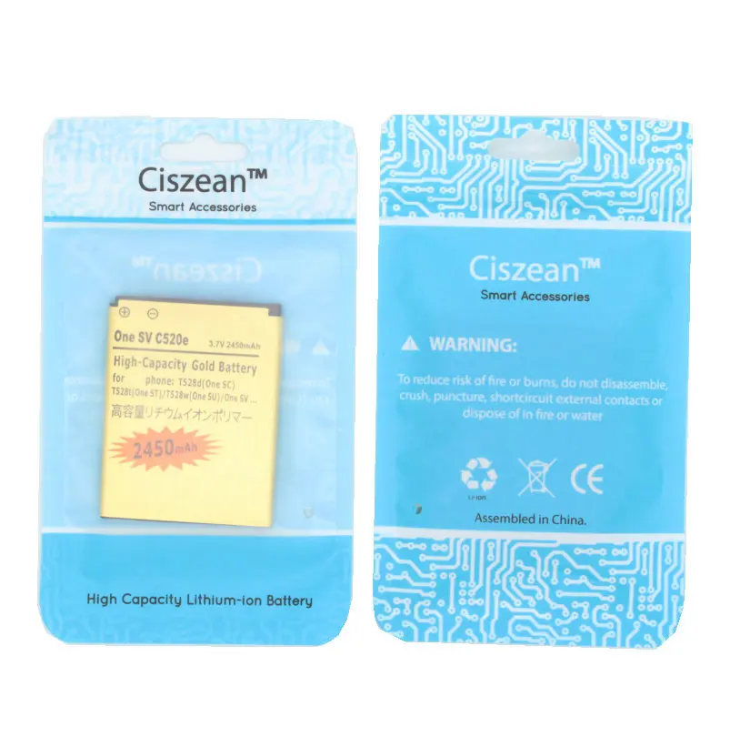 Ciszean 2450 мА/ч BA-S890 BM60100/06100 Золото Замена Батарея аналого-цифровой преобразователь