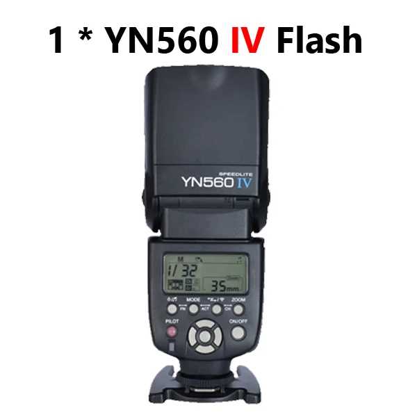Черный YONGNUO YN560 IV 2,4G Беспроводная вспышка Speedlite с радио мастер режим для Canon 6D 7D 60D 70D 5D2 5D3 700D 650D, YN-560 IV 560IV - Цвет: Черный