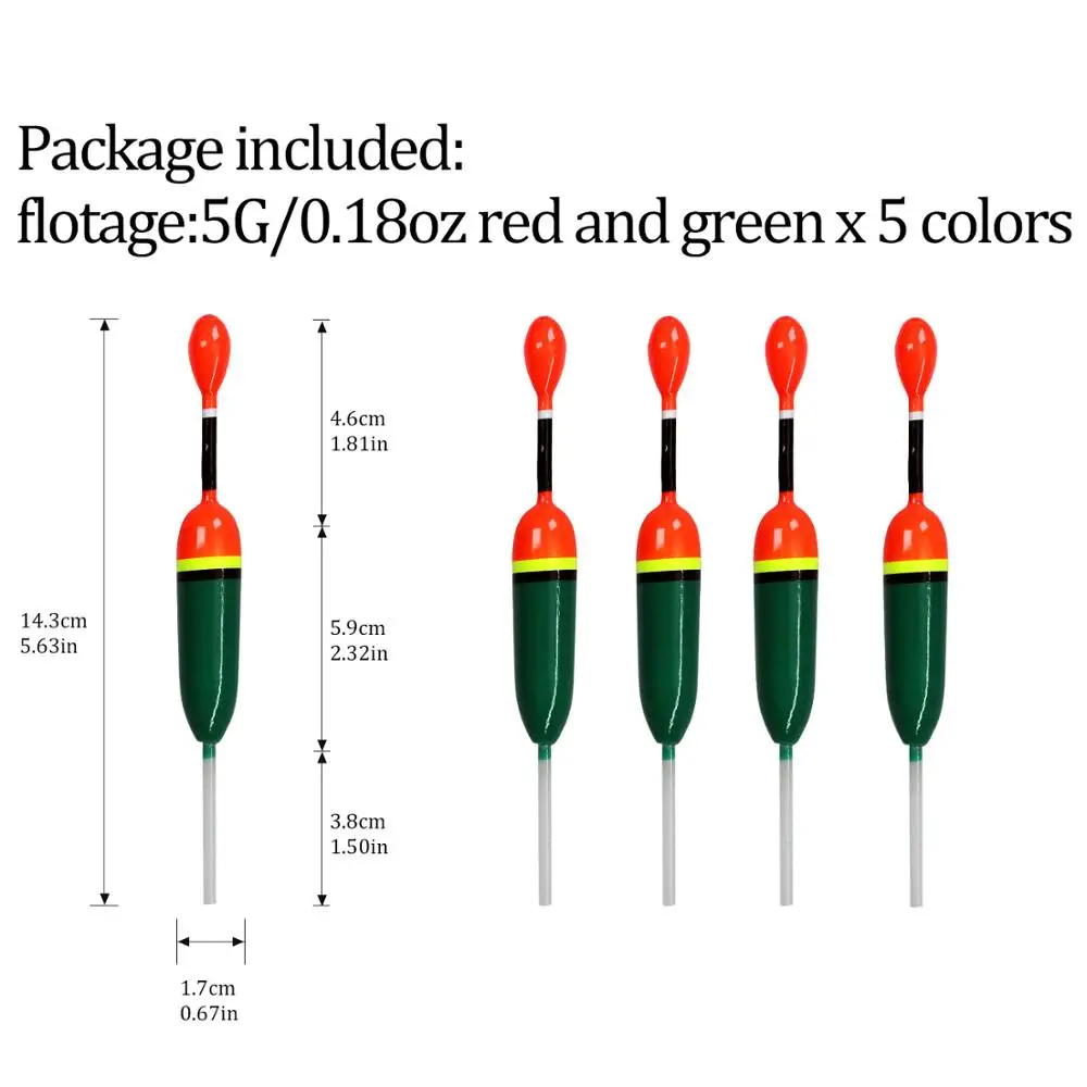 5pcs 5g green 5 шт./лот, 15 гр., 5 гр катушка для ловли скольжения поплавок скольжения Подставка-поплавок для Go установки пробкового дерева рыбалка поплавок рыболовные принадлежности - Цвет: 5pcs 5g green