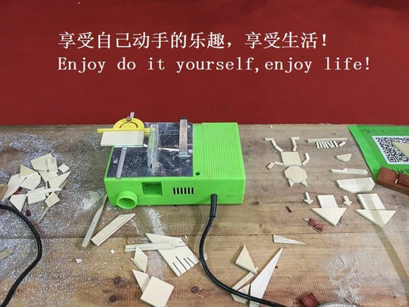 Многофункциональная Настольная мини пила верстак для деревообработки токарный