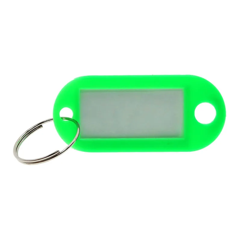 10 шт. мини пустые брелоки идентификационные бирки имя карта язык этикетка брелок
