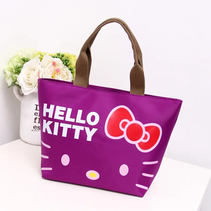 Фиолетовый Новые милые водонепроницаемые украшения hello kitty, сумка для покупок, косметичка, органайзер, сумки для хранения - Цвет: Фиолетовый