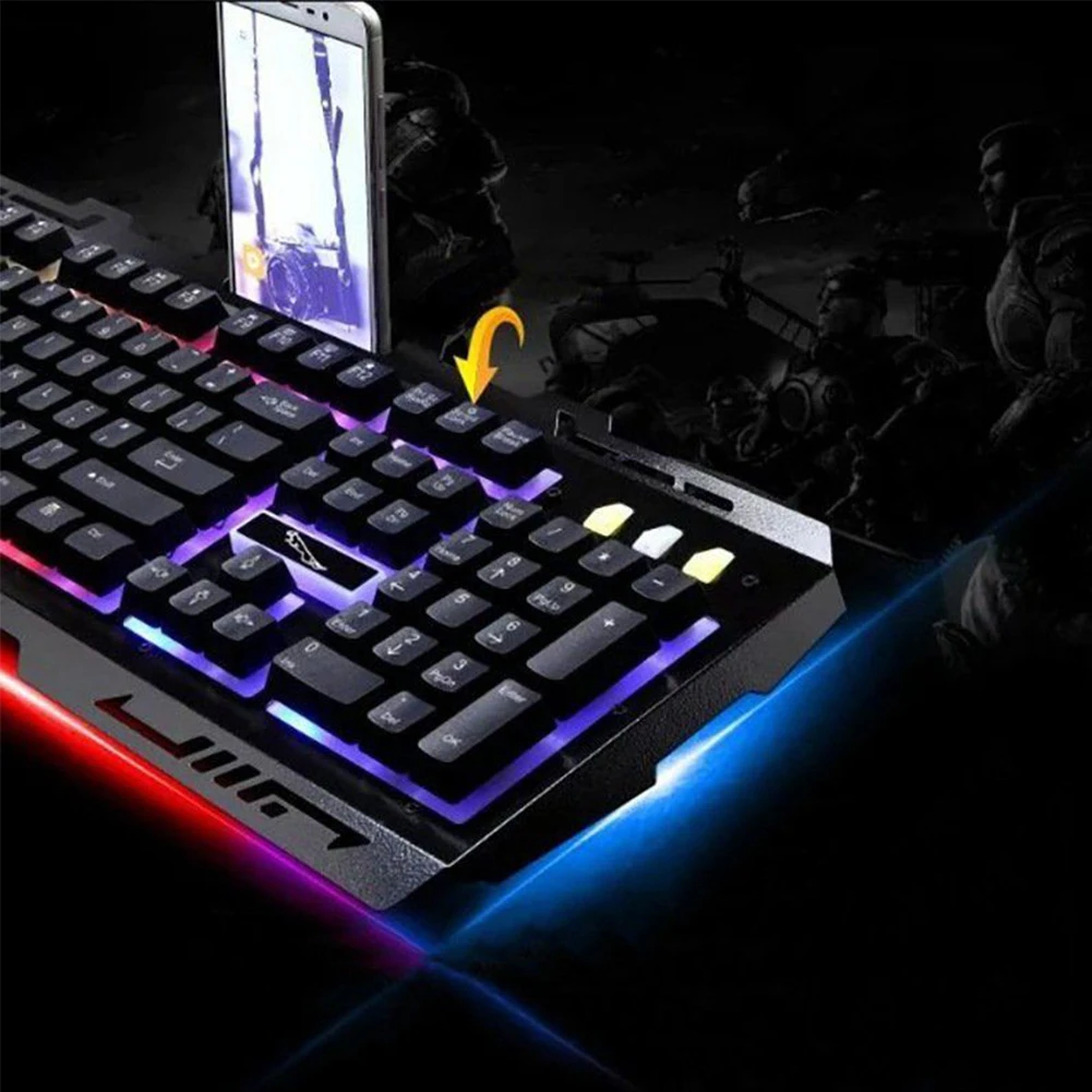 Светодиодные механические Проводная эргономичная ноутбук мультимедиа Сменные