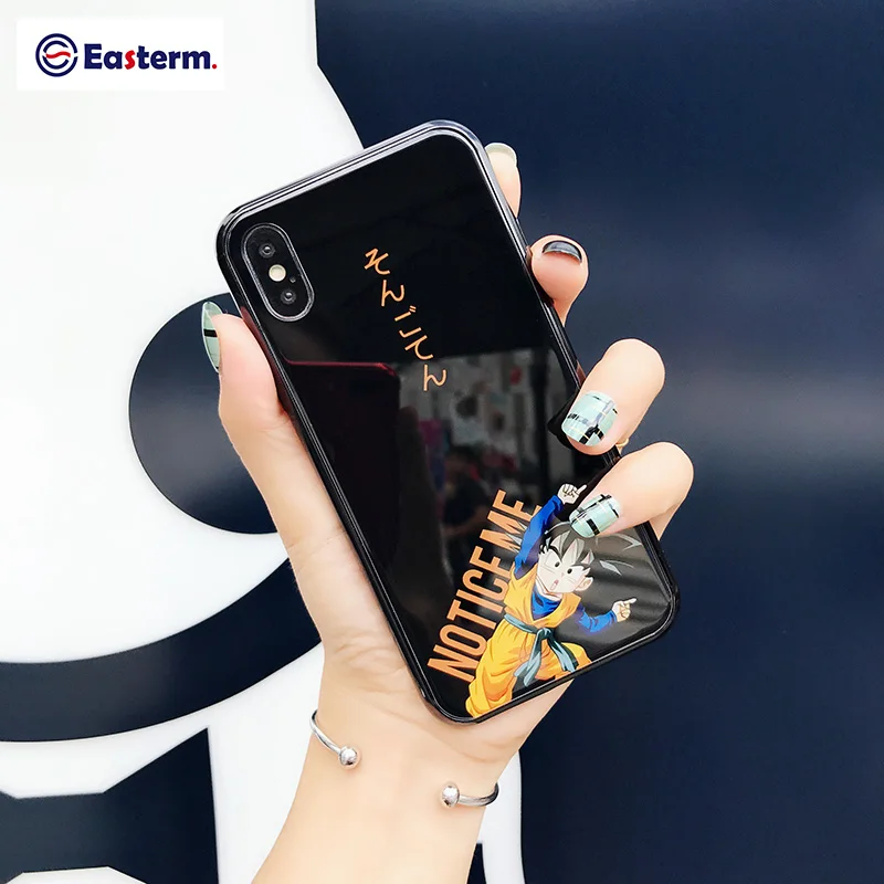 Easterm Ins Роскошные противоударный Закаленное Стекло задняя крышка для iPhone8 чехол